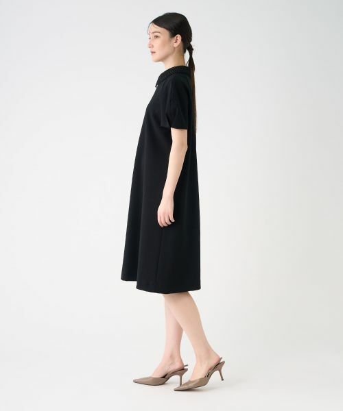 LANVIN COLLECTION / ランバン コレクション ドレス | ラグランスリーブ刺繍襟ワンピース | 詳細9