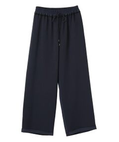 LANVIN COLLECTION / ランバン コレクション その他パンツ | ストレッチバックサテンワイドパンツ