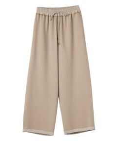 LANVIN COLLECTION / ランバン コレクション その他パンツ | ストレッチバックサテンワイドパンツ