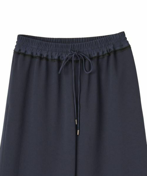 LANVIN COLLECTION / ランバン コレクション その他パンツ | ストレッチバックサテンワイドパンツ | 詳細2