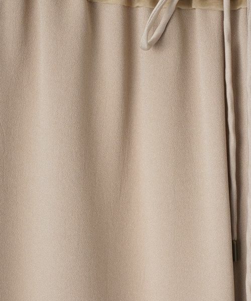 LANVIN COLLECTION / ランバン コレクション その他パンツ | ストレッチバックサテンワイドパンツ | 詳細5