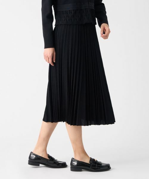 LANVIN COLLECTION / ランバン コレクション ロング・マキシ丈スカート | アコーディオンプリーツニットスカート | 詳細10