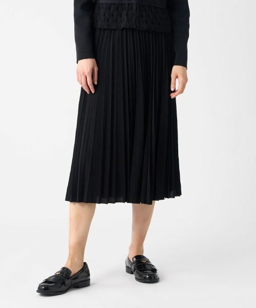 LANVIN COLLECTION / ランバン コレクション ロング・マキシ丈スカート | アコーディオンプリーツニットスカート | 詳細11