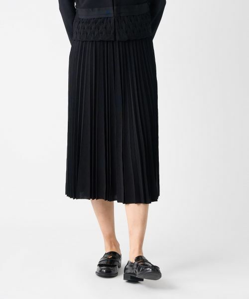 LANVIN COLLECTION / ランバン コレクション ロング・マキシ丈スカート | アコーディオンプリーツニットスカート | 詳細7