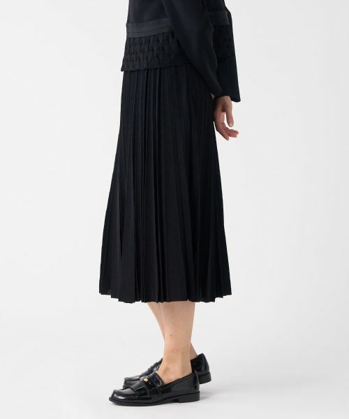 LANVIN COLLECTION / ランバン コレクション ロング・マキシ丈スカート | アコーディオンプリーツニットスカート | 詳細8