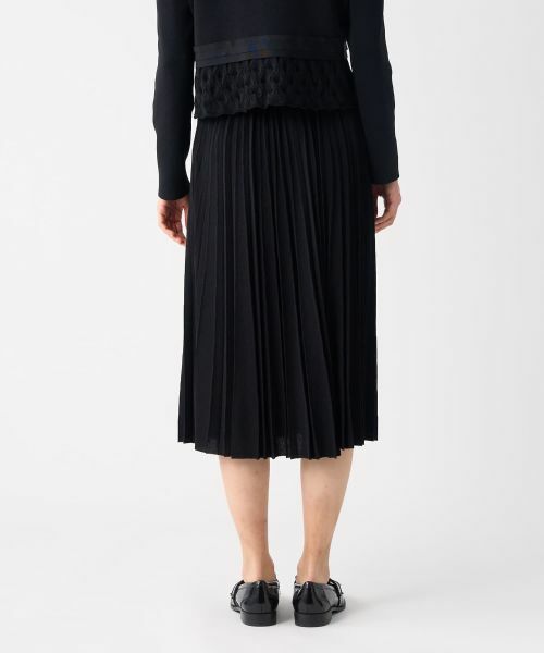 LANVIN COLLECTION / ランバン コレクション ロング・マキシ丈スカート | アコーディオンプリーツニットスカート | 詳細9