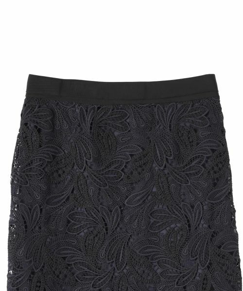 LANVIN COLLECTION / ランバン コレクション ロング・マキシ丈スカート | エンブロイダリーフェザーレーススカート | 詳細2