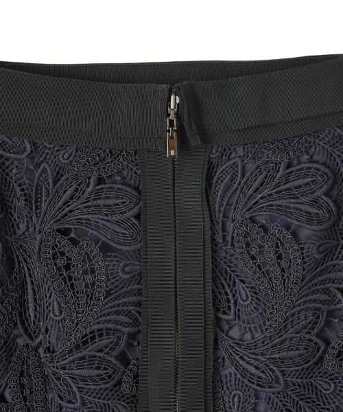 LANVIN COLLECTION / ランバン コレクション ロング・マキシ丈スカート | エンブロイダリーフェザーレーススカート | 詳細3