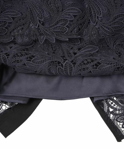 LANVIN COLLECTION / ランバン コレクション ロング・マキシ丈スカート | エンブロイダリーフェザーレーススカート | 詳細5