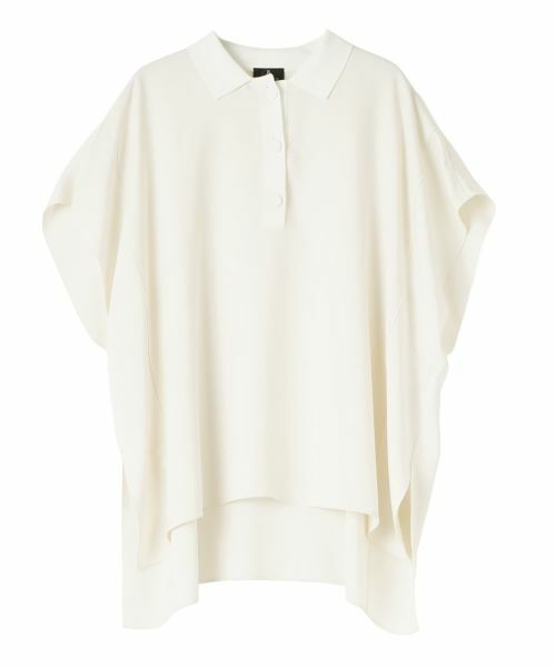 LANVIN COLLECTION/ランバン コレクション ストレッチバックサテンブラウス オフホワイト 40 LANVIN COLLECTION/ランバン コレクション ストレッチバックサテンブラウス オフホワイト 40