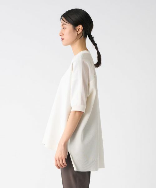 LANVIN COLLECTION / ランバン コレクション カットソー | ニット切替カットソー | 詳細10