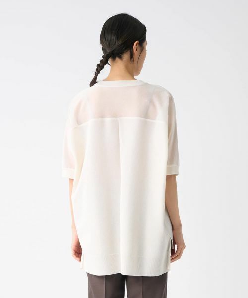 LANVIN COLLECTION / ランバン コレクション カットソー | ニット切替カットソー | 詳細11