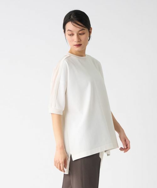 LANVIN COLLECTION / ランバン コレクション カットソー | ニット切替カットソー | 詳細12