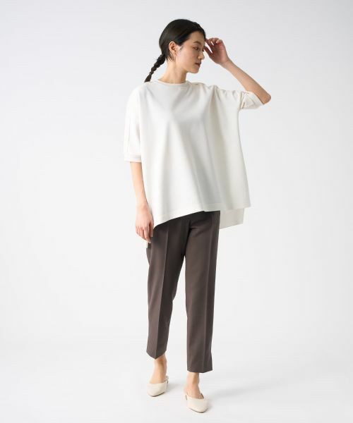 LANVIN COLLECTION / ランバン コレクション カットソー | ニット切替カットソー | 詳細14