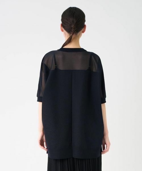 LANVIN COLLECTION / ランバン コレクション カットソー | ニット切替カットソー | 詳細3