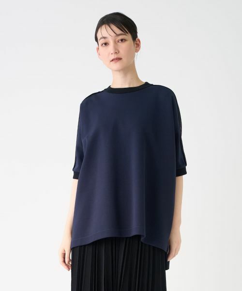 LANVIN COLLECTION / ランバン コレクション カットソー | ニット切替カットソー | 詳細5