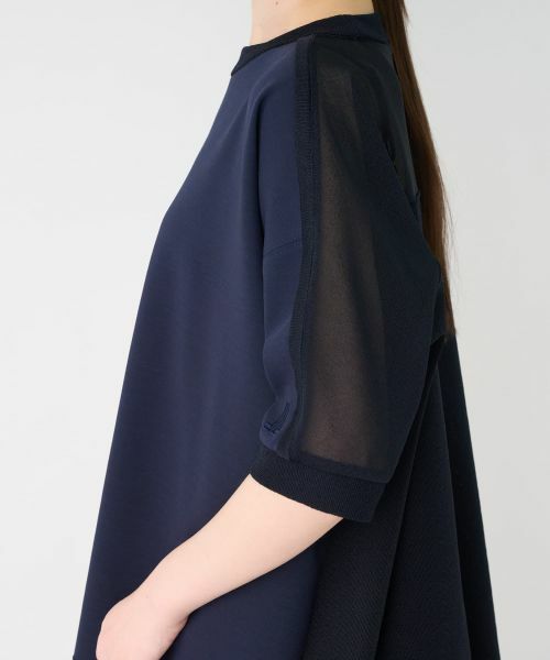 LANVIN COLLECTION / ランバン コレクション カットソー | ニット切替カットソー | 詳細8