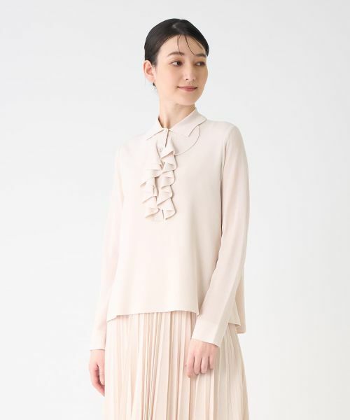 LANVIN COLLECTION / ランバン コレクション ニット・セーター | ラッフルニットトップス | 詳細1