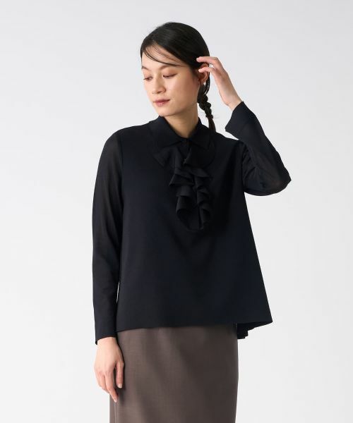 LANVIN COLLECTION / ランバン コレクション ニット・セーター | ラッフルニットトップス | 詳細12