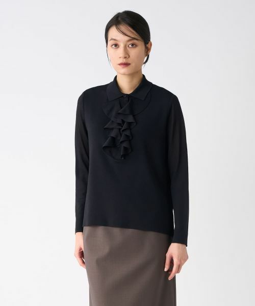 LANVIN COLLECTION / ランバン コレクション ニット・セーター | ラッフルニットトップス | 詳細8