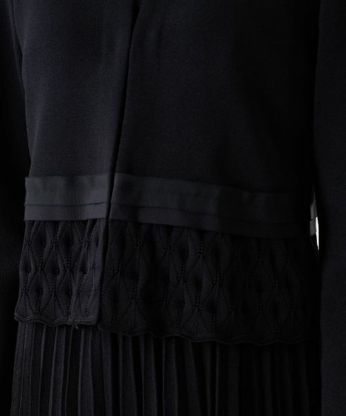 LANVIN COLLECTION / ランバン コレクション テーラードジャケット | ミラノリブニットペプラムジャケット | 詳細14