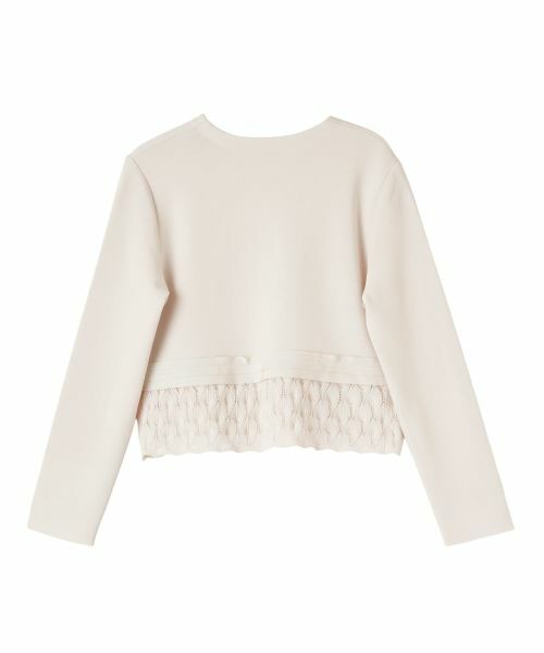 LANVIN COLLECTION / ランバン コレクション テーラードジャケット | ミラノリブニットペプラムジャケット | 詳細15