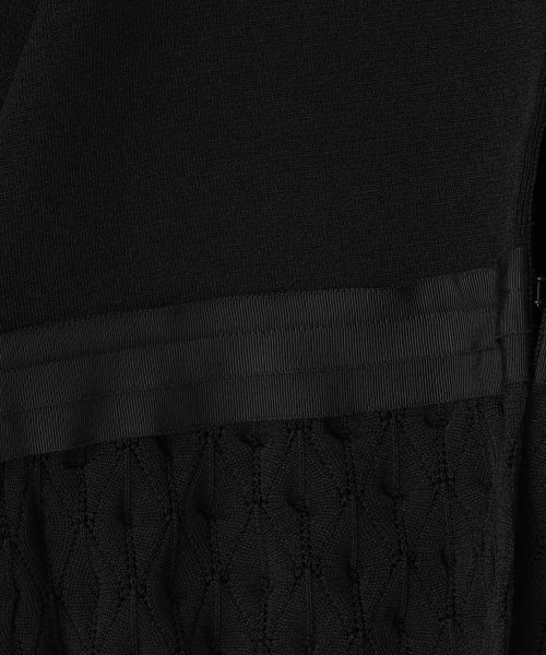 LANVIN COLLECTION / ランバン コレクション テーラードジャケット | ミラノリブニットペプラムジャケット | 詳細19