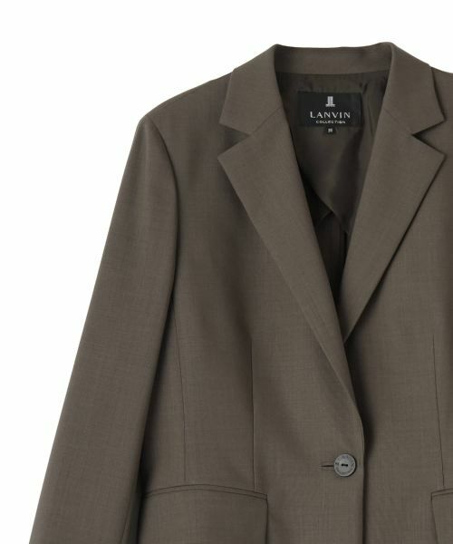 LANVIN COLLECTION / ランバン コレクション テーラードジャケット | サマーウールテーラードジャケット | 詳細8