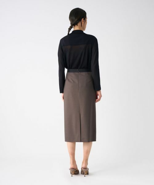 LANVIN COLLECTION / ランバン コレクション ロング・マキシ丈スカート | ウールタイトスカート | 詳細7