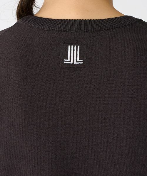 LANVIN COLLECTION / ランバン コレクション ニット・セーター | ロゴジャカード半袖ニットトップス | 詳細14