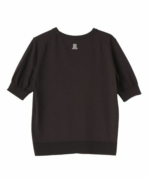 LANVIN COLLECTION / ランバン コレクション ニット・セーター | ロゴジャカード半袖ニットトップス | 詳細15