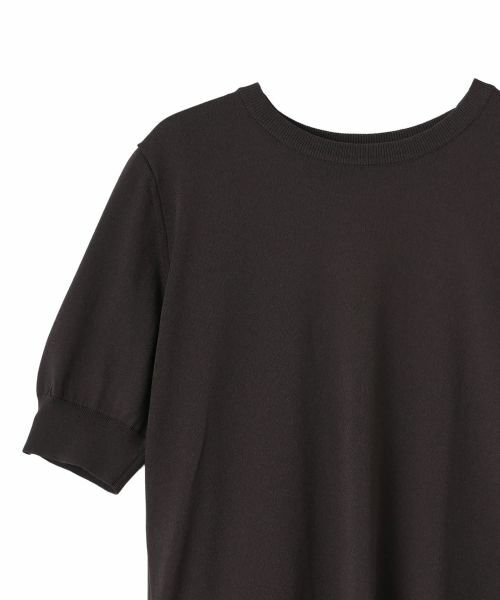 LANVIN COLLECTION / ランバン コレクション ニット・セーター | ロゴジャカード半袖ニットトップス | 詳細16