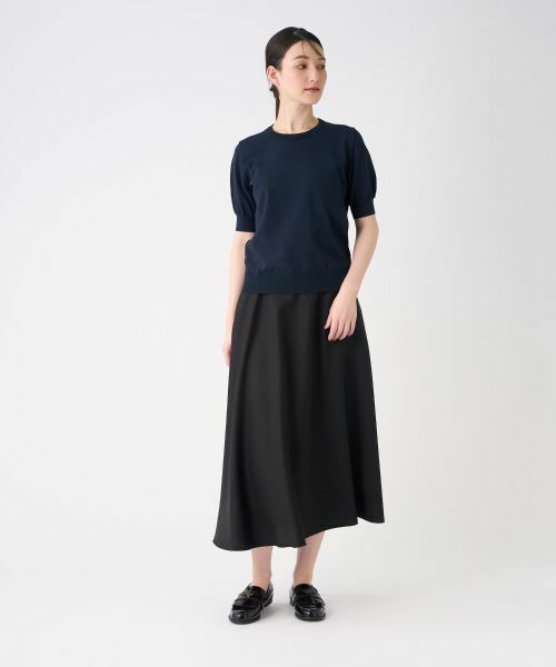 LANVIN COLLECTION / ランバン コレクション ニット・セーター | ロゴジャカード半袖ニットトップス | 詳細6