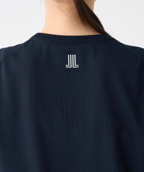 LANVIN COLLECTION / ランバン コレクション ニット・セーター | ロゴジャカード半袖ニットトップス | 詳細7