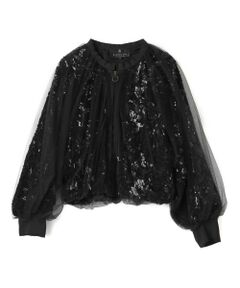 LANVIN COLLECTION / ランバン コレクション テーラードジャケット | スパンコール刺しゅうベロアジャケット