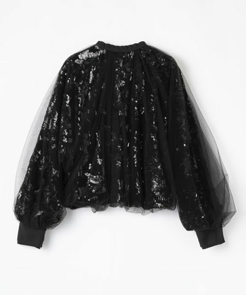 LANVIN COLLECTION / ランバン コレクション テーラードジャケット | スパンコール刺しゅうベロアジャケット | 詳細5