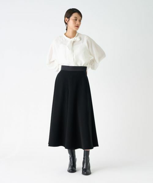 LANVIN COLLECTION / ランバン コレクション その他パンツ | ジェットブラックパンツ | 詳細4