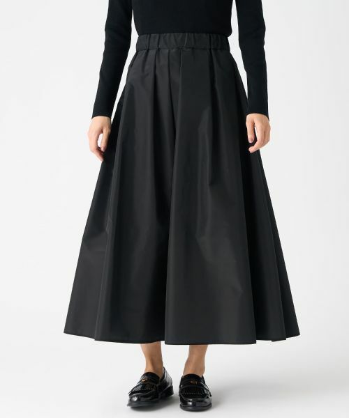 LANVIN COLLECTION / ランバン コレクション ロング・マキシ丈スカート | 厚手タフタフレアスカート | 詳細4