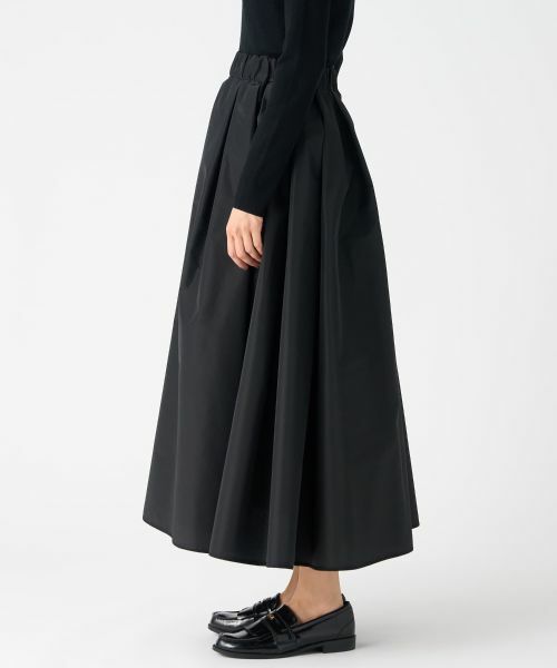 LANVIN COLLECTION / ランバン コレクション ロング・マキシ丈スカート | 厚手タフタフレアスカート | 詳細5