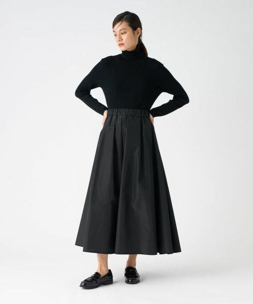 LANVIN COLLECTION / ランバン コレクション ロング・マキシ丈スカート | 厚手タフタフレアスカート | 詳細7