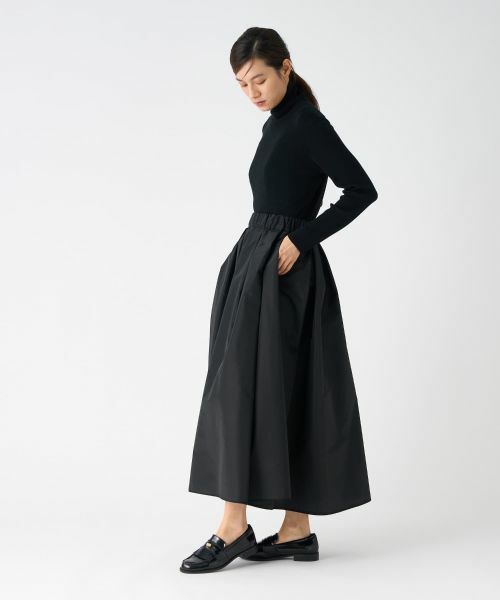 LANVIN COLLECTION / ランバン コレクション ロング・マキシ丈スカート | 厚手タフタフレアスカート | 詳細8