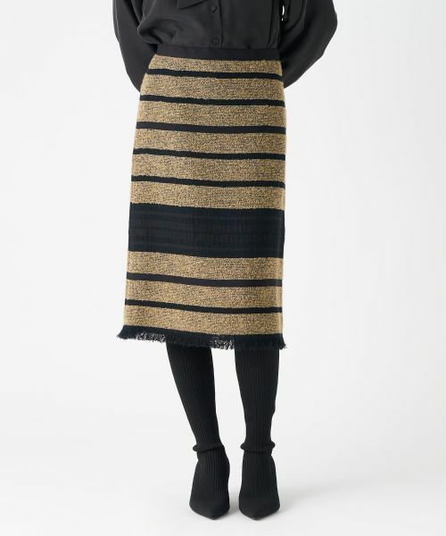 LANVIN COLLECTION / ランバン コレクション テーラードジャケット | パネルボーダーツィードジャケット | 詳細8