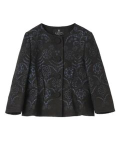 LANVIN COLLECTION / ランバン コレクション テーラードジャケット | JLウォール柄モールジャガードジャケット