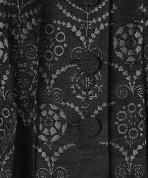 LANVIN COLLECTION / ランバン コレクション テーラードジャケット | JLウォール柄モールジャガードジャケット | 詳細14