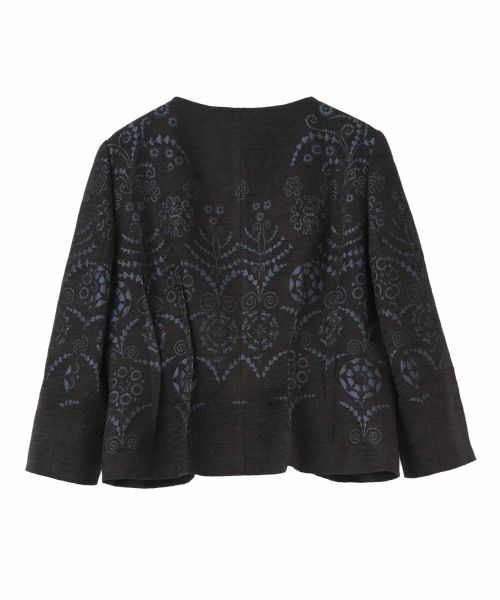 LANVIN COLLECTION / ランバン コレクション テーラードジャケット | JLウォール柄モールジャガードジャケット | 詳細17