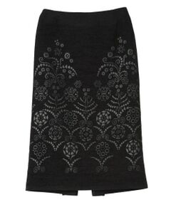 LANVIN COLLECTION / ランバン コレクション ロング・マキシ丈スカート | JLウォール柄モールジャガードスカート