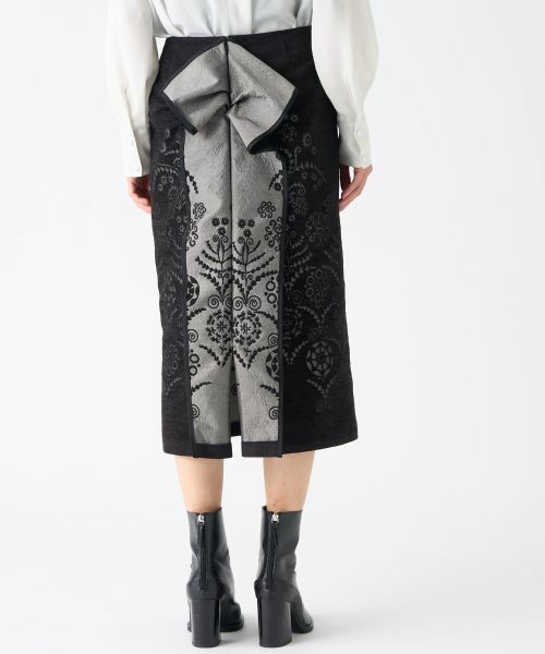 LANVIN COLLECTION / ランバン コレクション ロング・マキシ丈スカート | JLウォール柄モールジャガードスカート | 詳細10