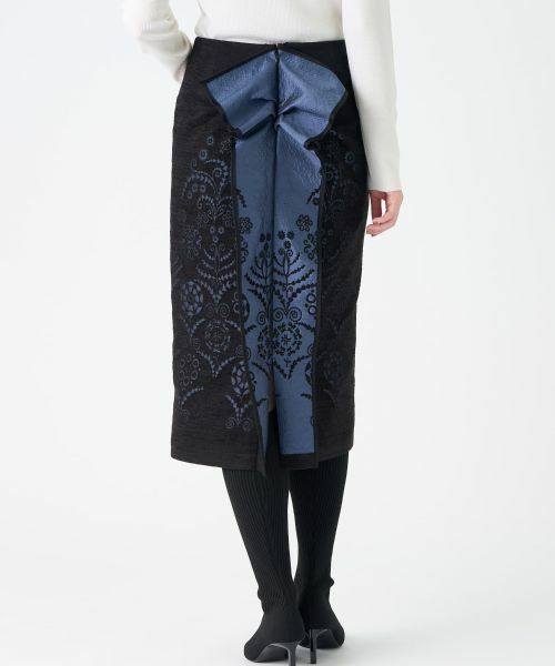 LANVIN COLLECTION / ランバン コレクション ロング・マキシ丈スカート | JLウォール柄モールジャガードスカート | 詳細3