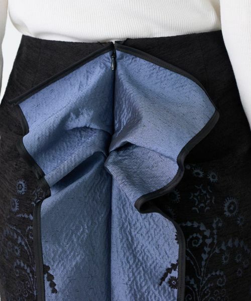 LANVIN COLLECTION / ランバン コレクション ロング・マキシ丈スカート | JLウォール柄モールジャガードスカート | 詳細7