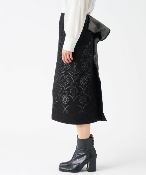 LANVIN COLLECTION / ランバン コレクション ロング・マキシ丈スカート | JLウォール柄モールジャガードスカート | 詳細9